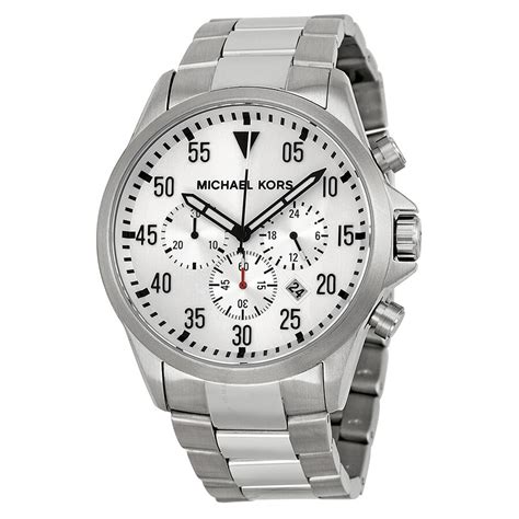 Michael Kors Gage Chronograph Silver Dial Men's Watch MK8331